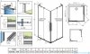 Radaway Furo SL KDD kabina 80x110cm chrom połysk/szkło przejrzyste 10305080-01-01L/10305110-01-01R